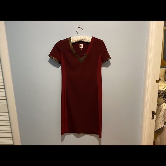 Anne Klein Red Dress - Picture 4 of 7